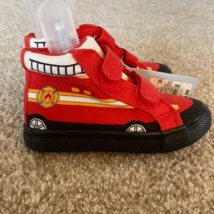 Firetruck toddler shoes